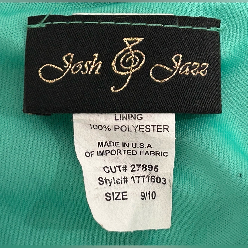 Josh & Jazz Sleeveless Beaded Satin Prom Dress - Multicolored- 9/10 - Used - Picture 6 of 6